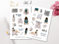 Preview: Girls Books Sticker Set